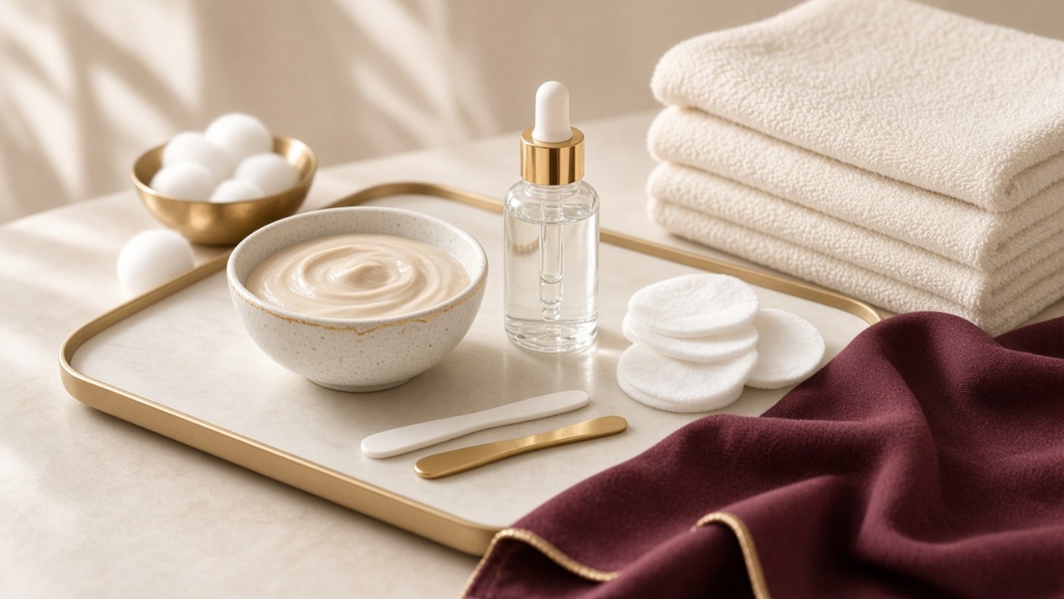 AuraLuxe Glass Skin Facial treatment products
