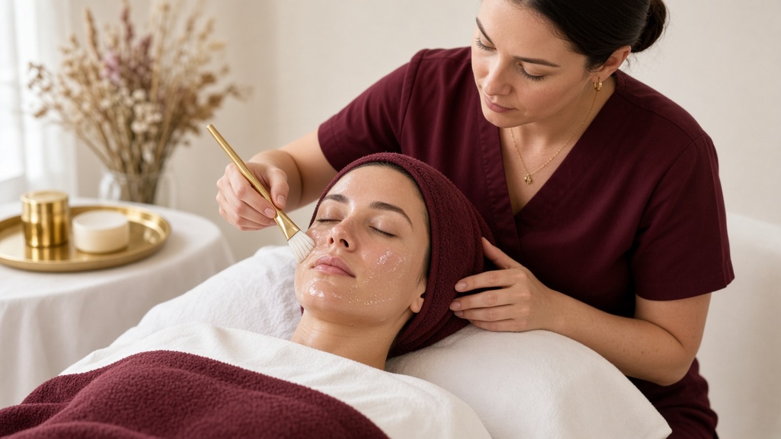 AuraLuxe Glass Skin Facial treatment