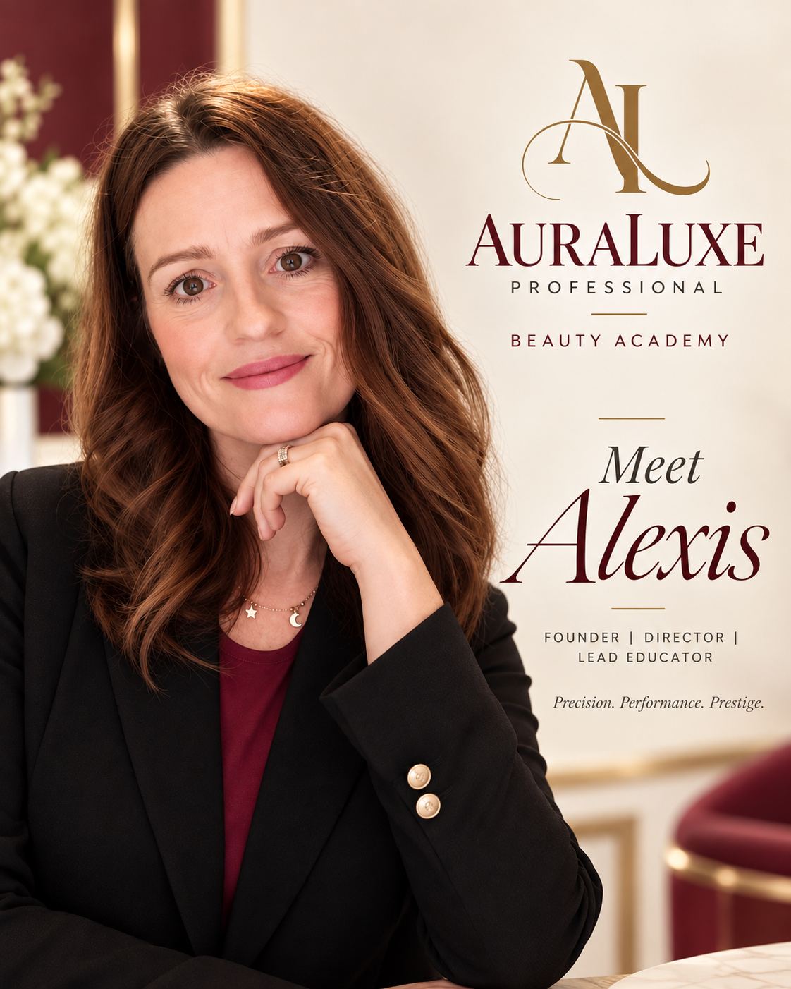 Meet Alexis — founder, director and lead educator at AuraLuxe Professional